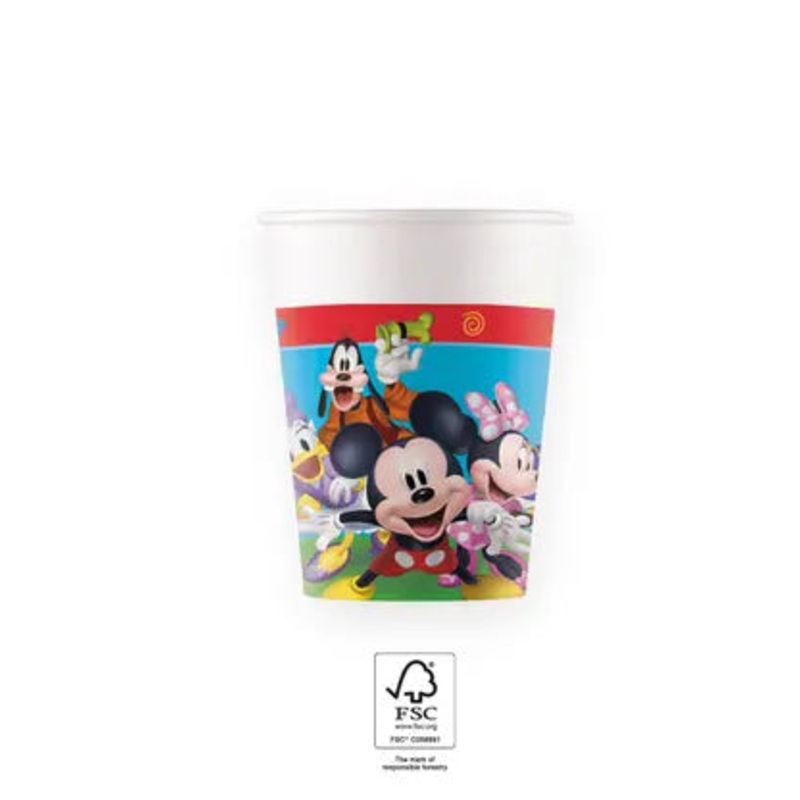 Mickey Mouse Paper Cups - 8pcs
