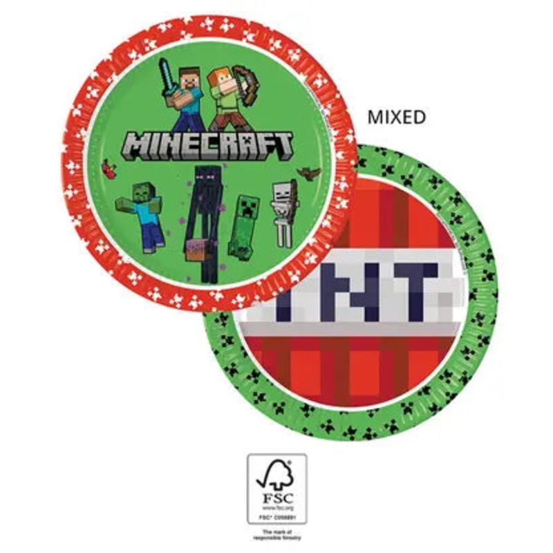 Minecraft FSC Paper Plates Next Generation - 23cm