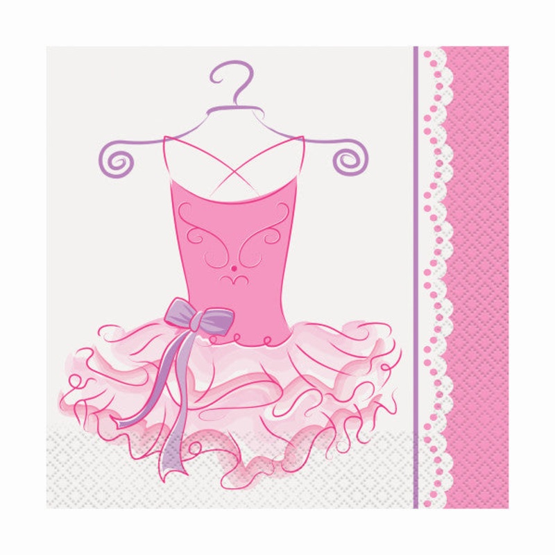 Pink Ballerina Luncheon Napkins, 16ct