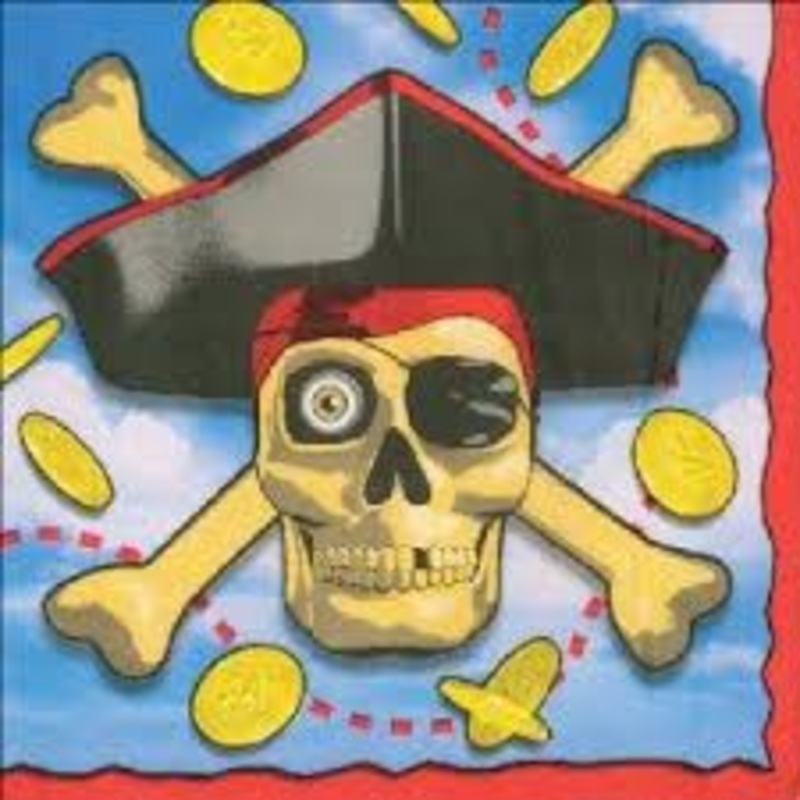 Pirate Bounty Napkins (x16)