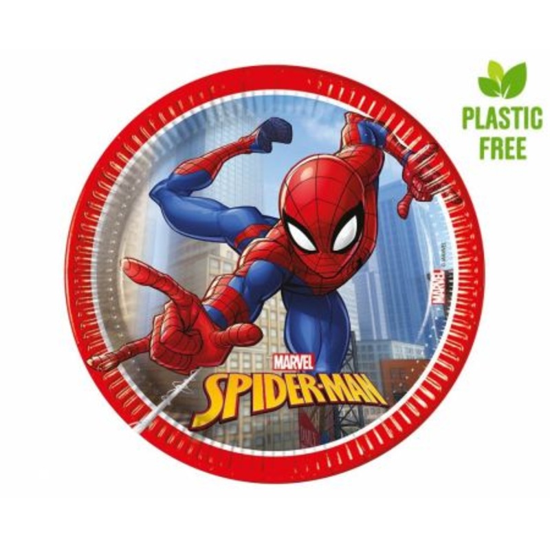 Spiderman Crime Fighter 20cm Paper Plates - 8ct