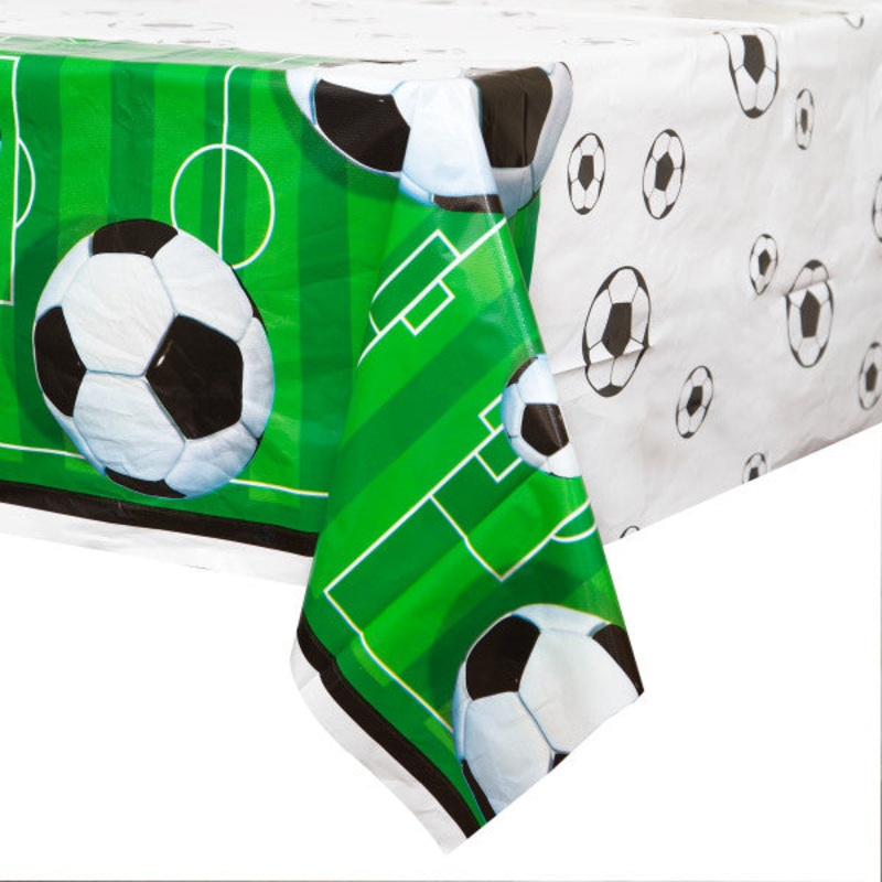 3D Soccer Rectangular Plastic Table Cover