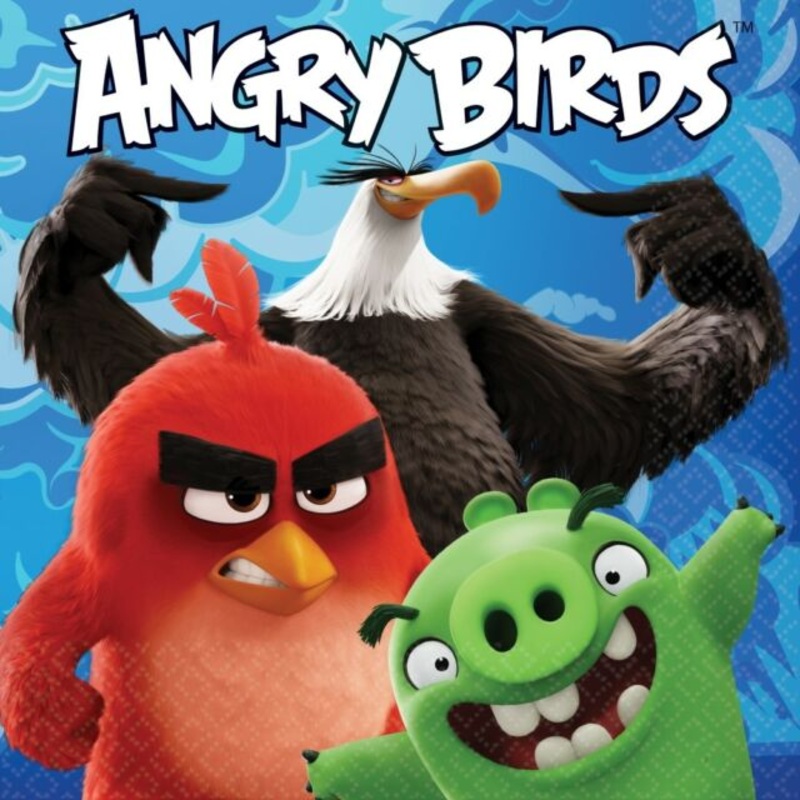 Angry Birds Paper Luncheon Napkins, 16pc