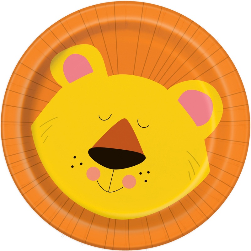 Animal Jungle Round 7" Dessert Plates, 8ct