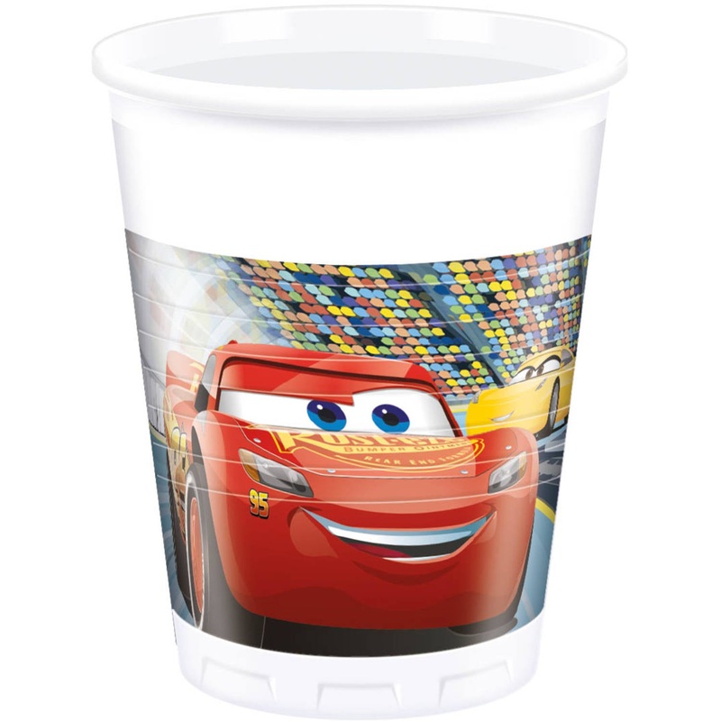 Disney Cars 3 Plastic Cups - 8ct