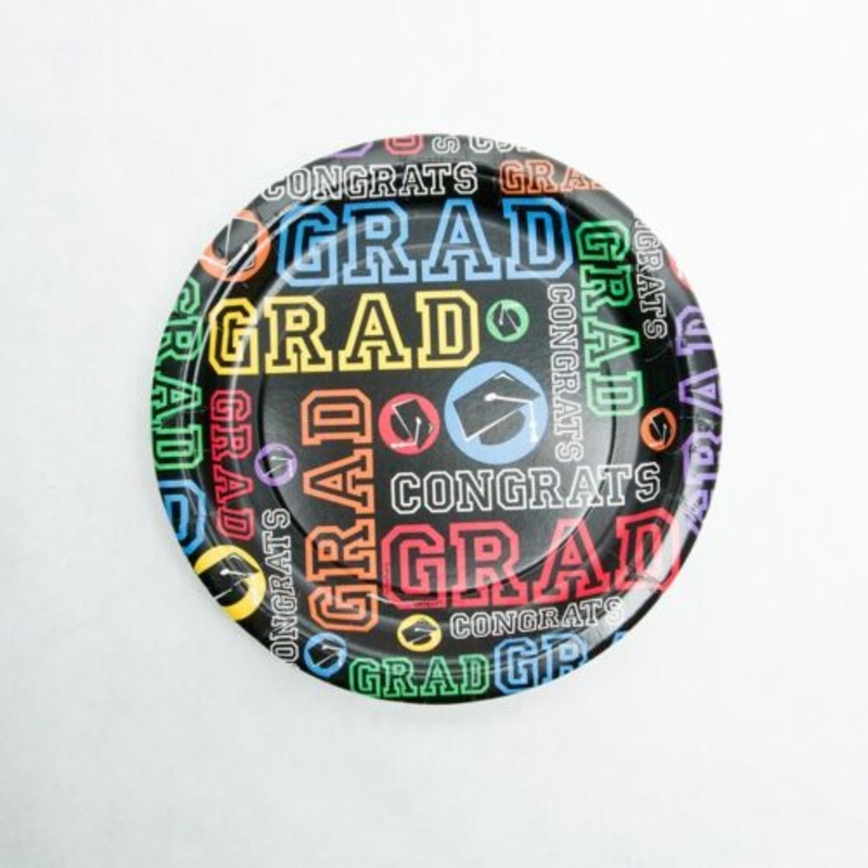 Grad Party Paper Dessert Plates (17.1cm 8ct)