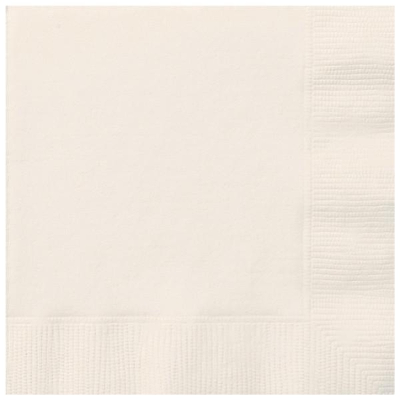 Ivory Solid Dessert Napkins, 20ct