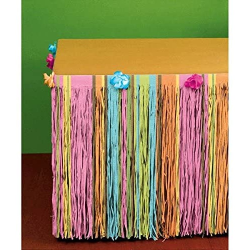 Luau Floral Floor Length Table Skirt (2.7m)