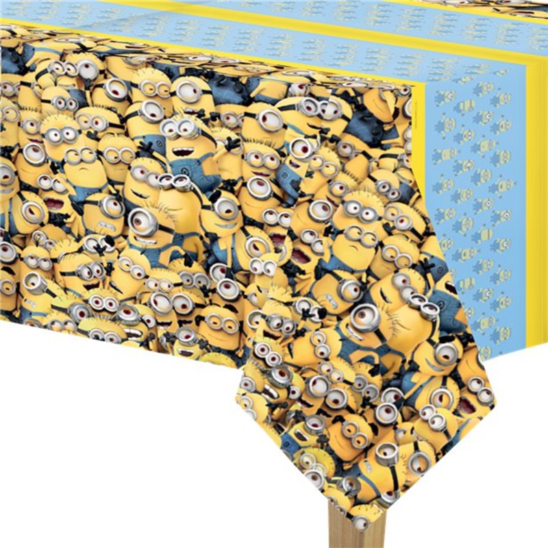 Minions Plastic Tablecover-  1.8m x 1.2m