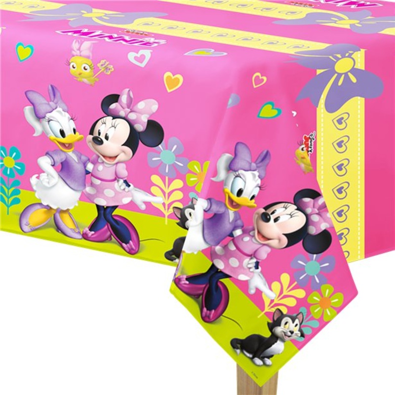Minnie Mouse Plastic Tablecover - 1.2m x 1.8m
