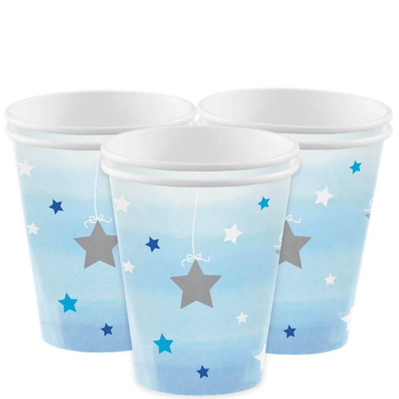 One Little Star Boy Paper Cups (8pk)