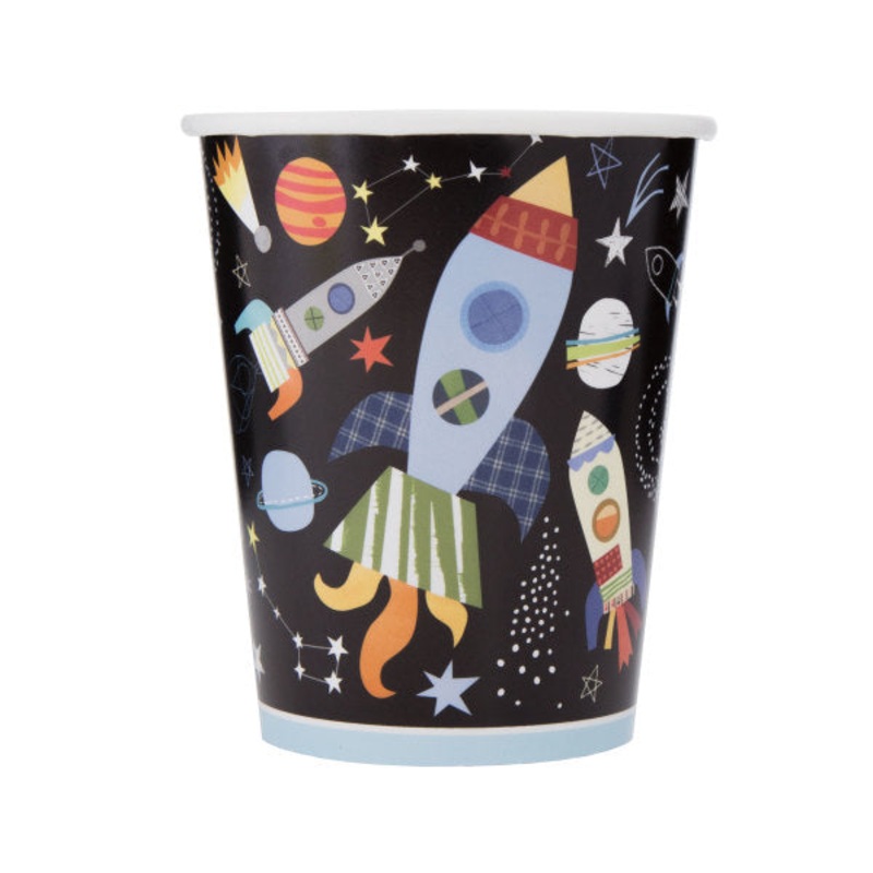 Outer Space 9oz FSC Paper Cups, 8ct