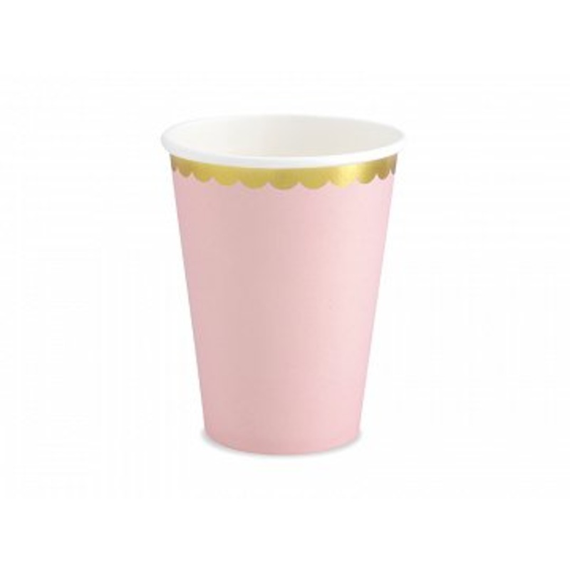 Pastel Pink Cups - 6ct