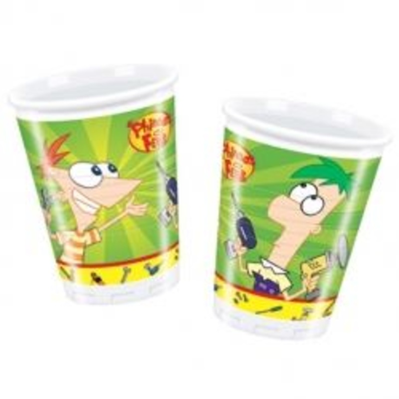 Phineas and Ferb, Plastic Cups (10ct)