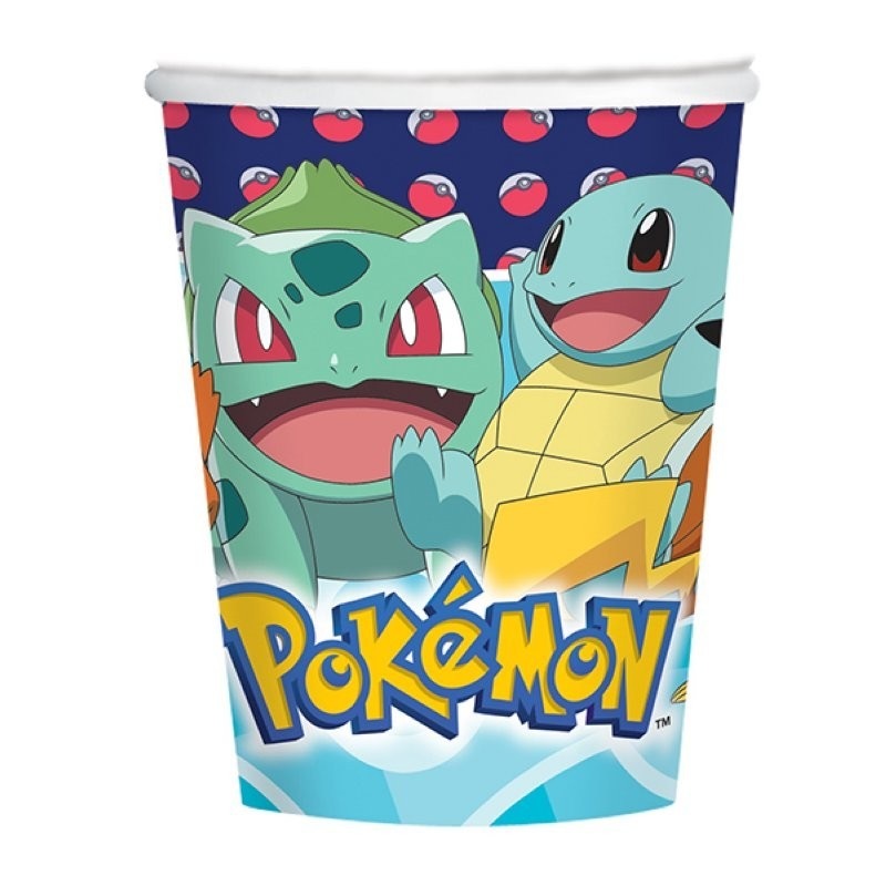 Pokmon Paper Cups - 250ml  8 Pack