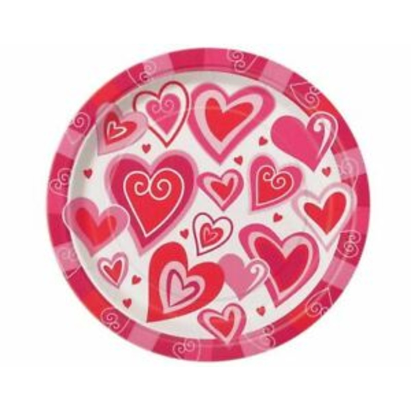 Radiant Hearts Dinner Plates (8ct)