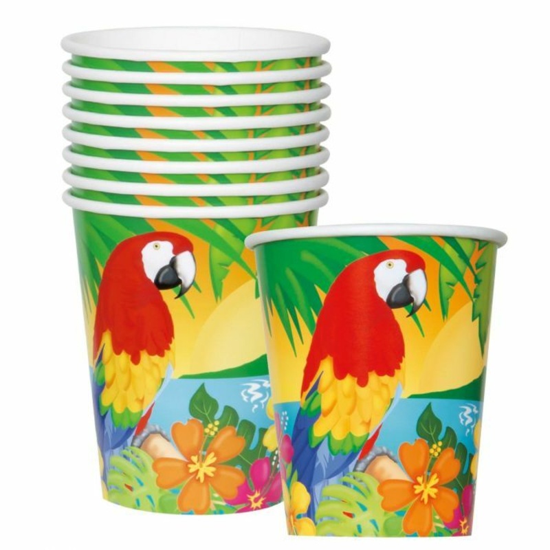 Tropical Island Luau Cups 8ct