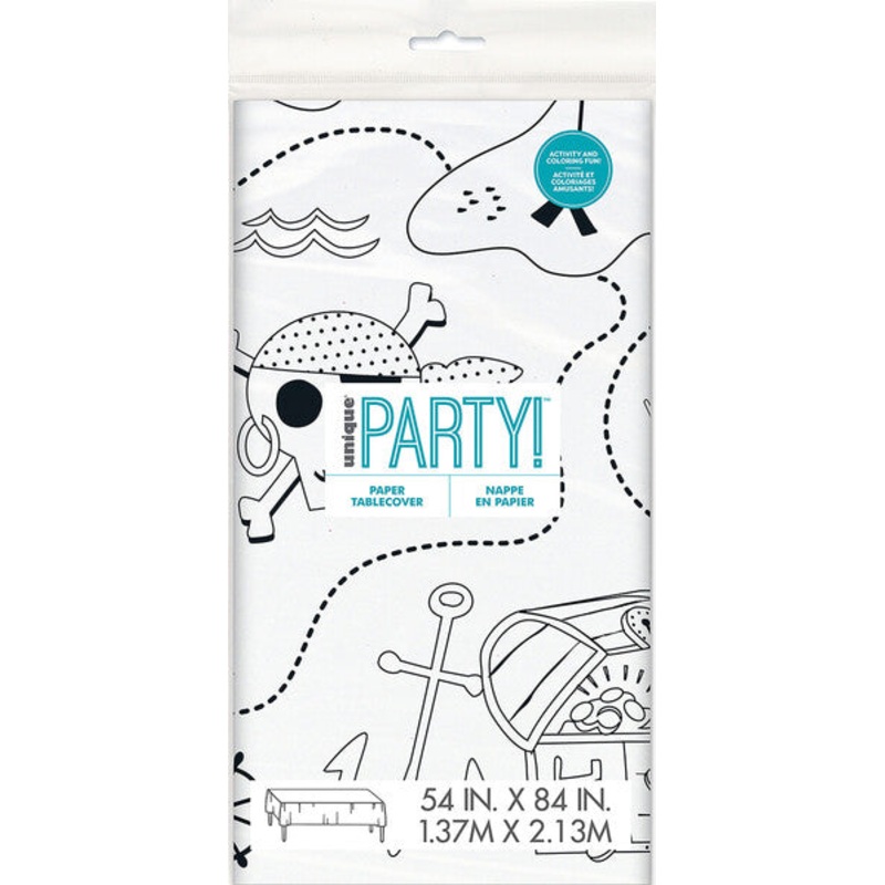 Ahoy Pirate Paper Activity And Colouring Tablecover