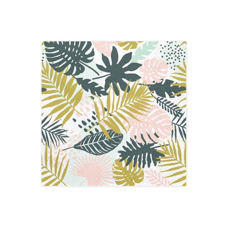 Aloha Napkins - Leaves, 33x33cm -
