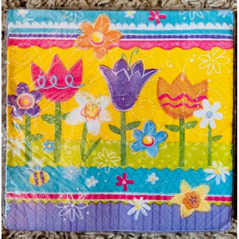 Easter Floral Napkins (16ct)