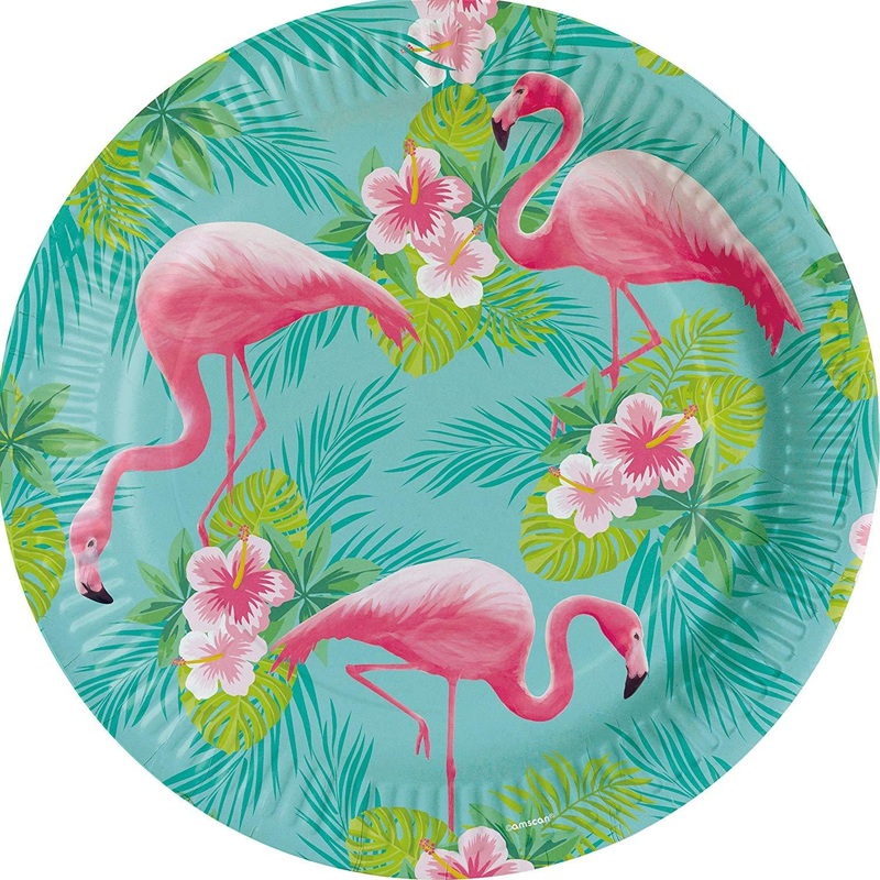 Flamingo Paradise FSC Paper Dinner Plates (8ct)