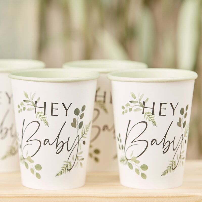 Ginger Ray Botanical Baby Cups