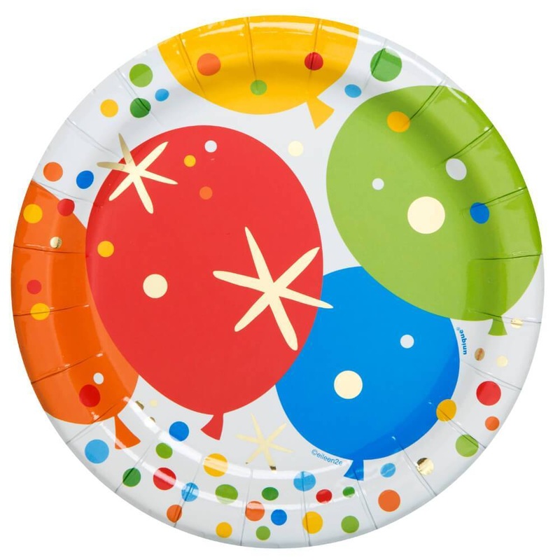 Glitzy Gold Birthday Paper Dessert Plates (8pk)
