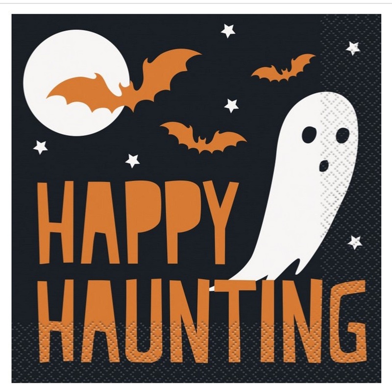 Happy Haunting Halloween Lunch Napkins - 16ct