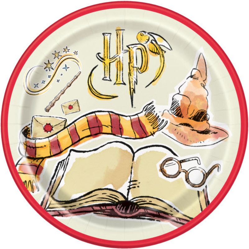 Harry Potter Round 9" FSC Dinner Plates, 8ct (Plastic Free)