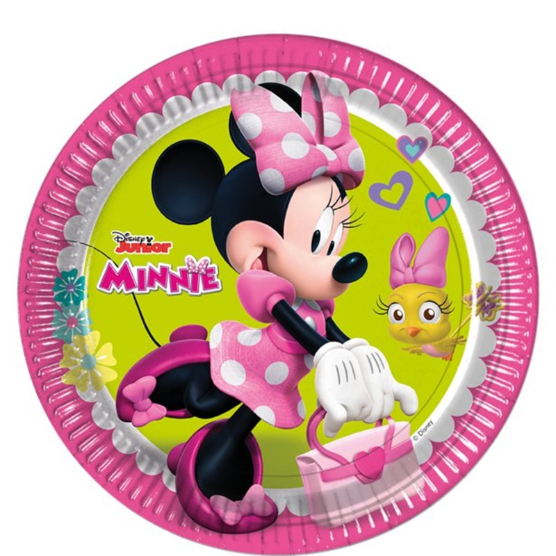 Minnie Mouse Plates - 23cm Paper Party Plates