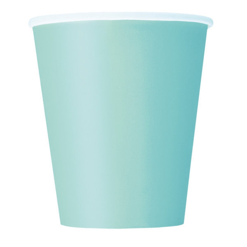 Mint Solid 9oz FSC Paper Cups, 14ct
