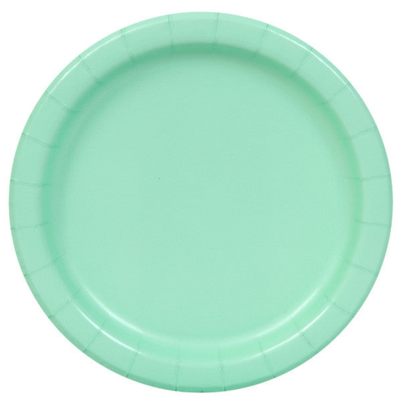 Mint Solid Round 7" Dessert Plates, 20ct