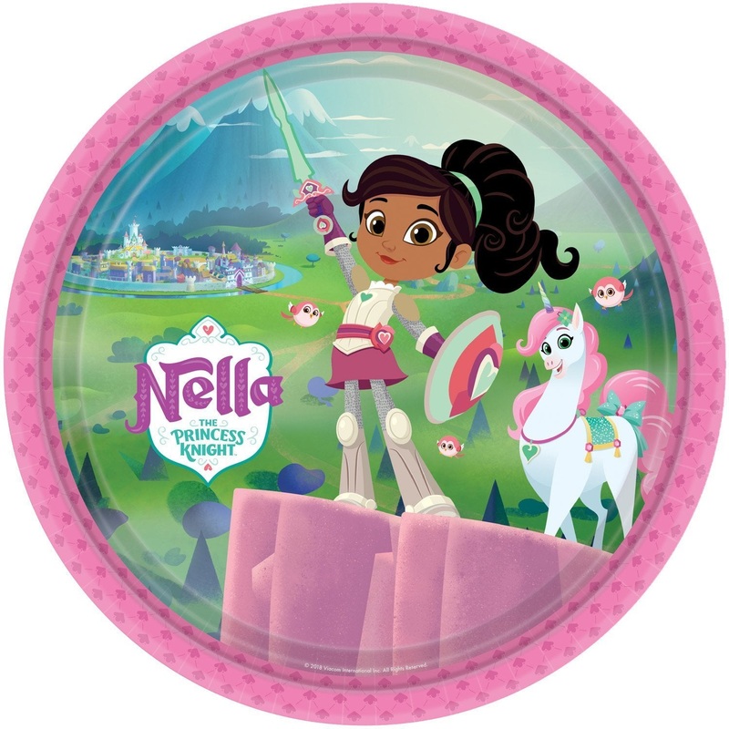 Nella The Princess Knight Party Plates, 8ct