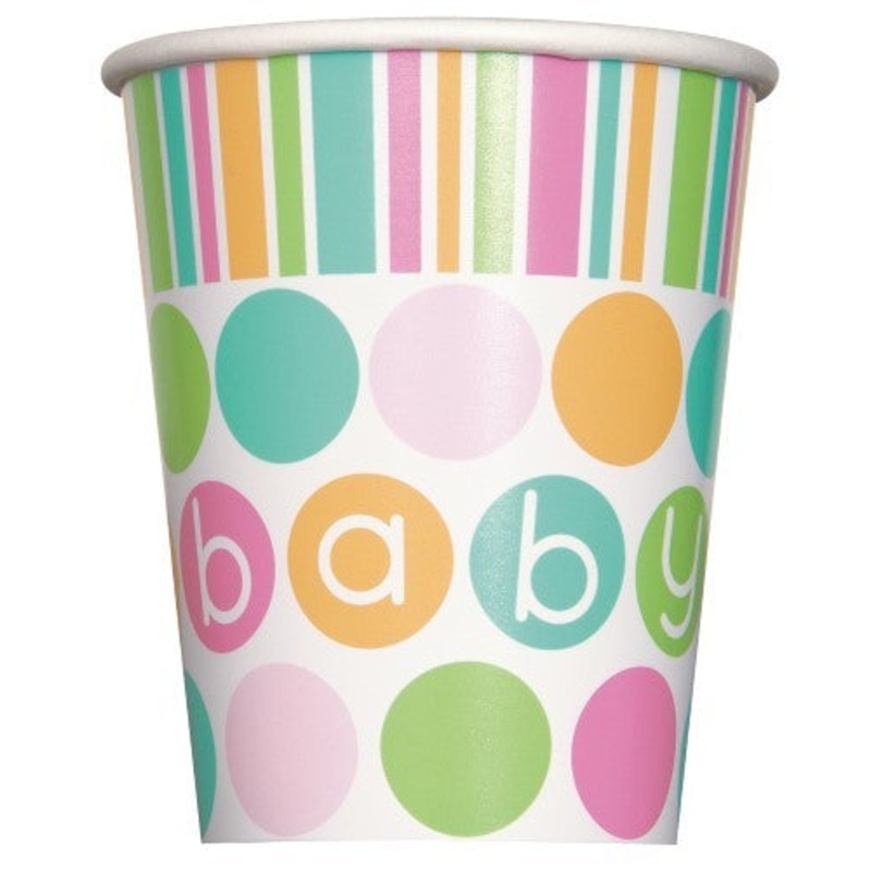 Pastel Baby Shower Cups (8ct)