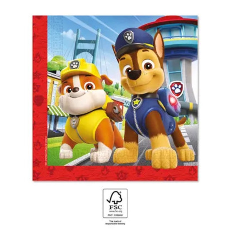 Paw Patrol FSC Two-Ply Paper Napkins - 20ct
