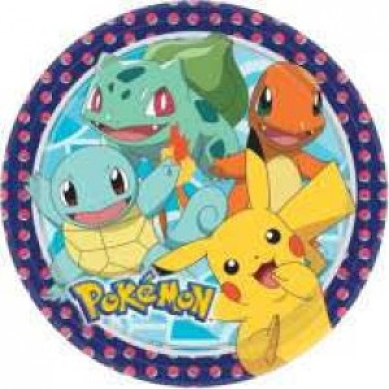 Pokmon FSC Eco Paper Plates - 23cm 8 Pack