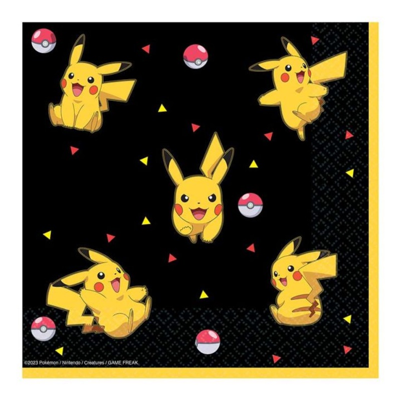 Pokmon Lunch Napkins - 33cm 16 Pack