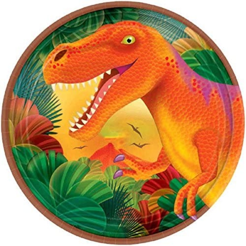 Prehistoric Dinosaur Dessert Plate (8pk)