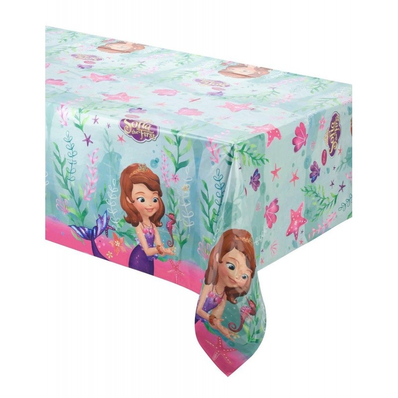 Sofia the First Mermaid Plastic Tablecover - 1.2m x 1.8m
