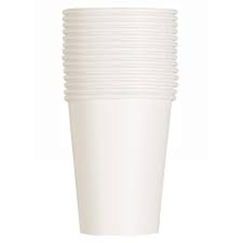 White Solid 9oz FSC Paper Cups, 14ct