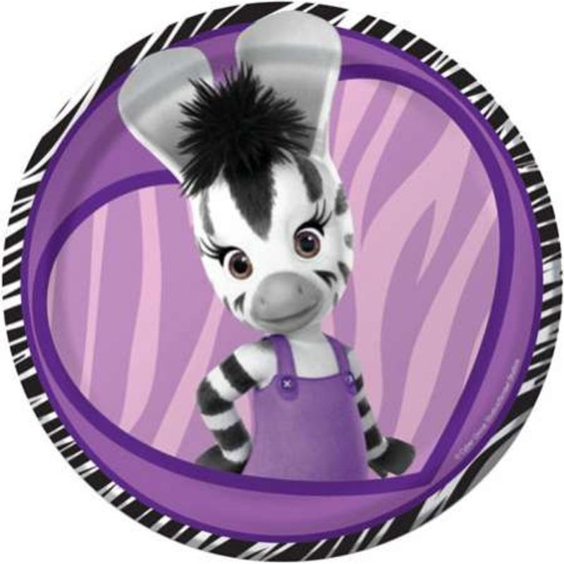 Zou Zebra Dessert Plate (8ct)