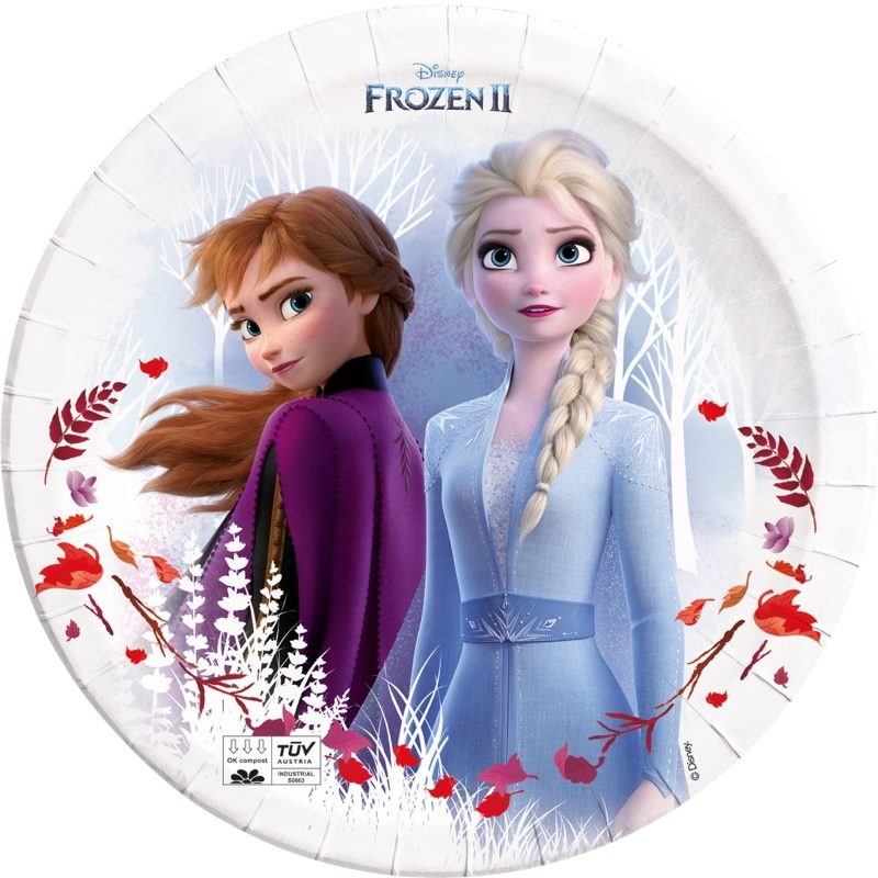 Compostable Frozen Party Plates Pack of 8