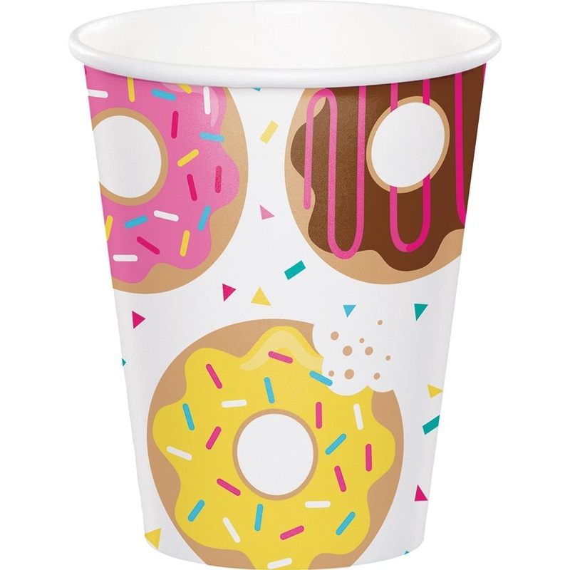 Donut Party Cups Pack of 8