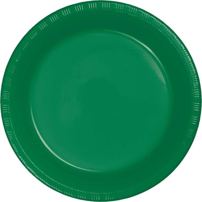 Emerald Green Plastic 10" Plates (20CT)