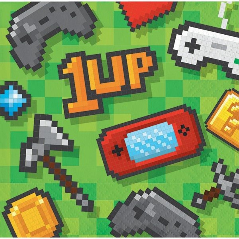 Gaming Beverage Napkins Pack of 16