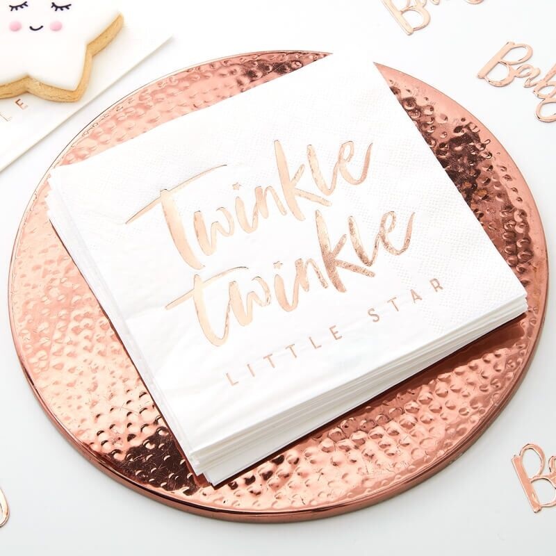 Ginger Ray Napkins - Twinkle Twinkle - Foiled