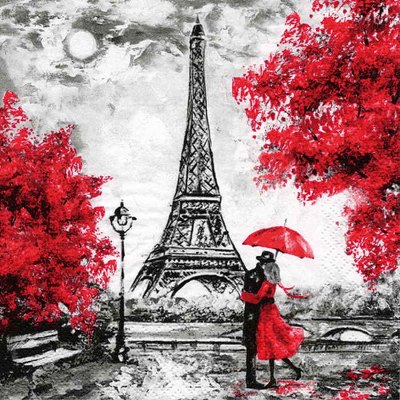 Paris Eiffel Tower Napkins 3 ply Pack of 20