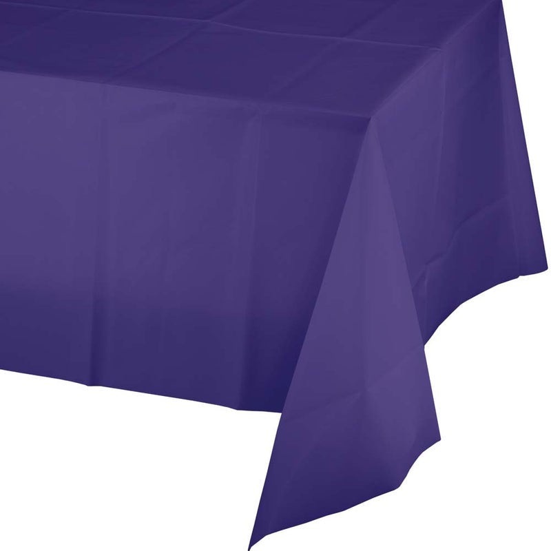 Purple Plastic Table Cover - 54" x 108" (1CT)