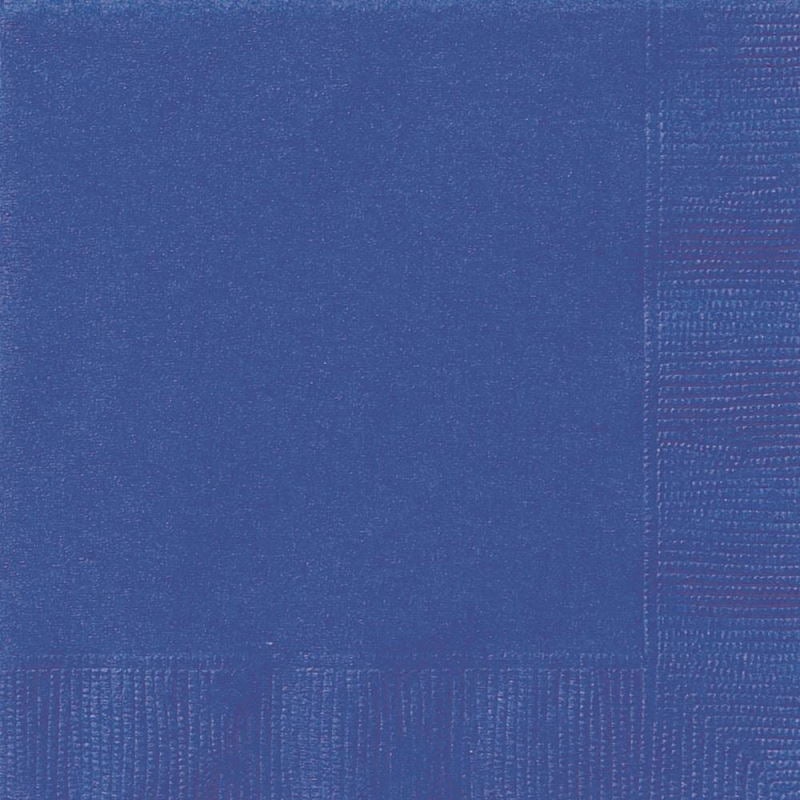 Royal Blue Party Beverage Napkins Serviettes Pack of 20