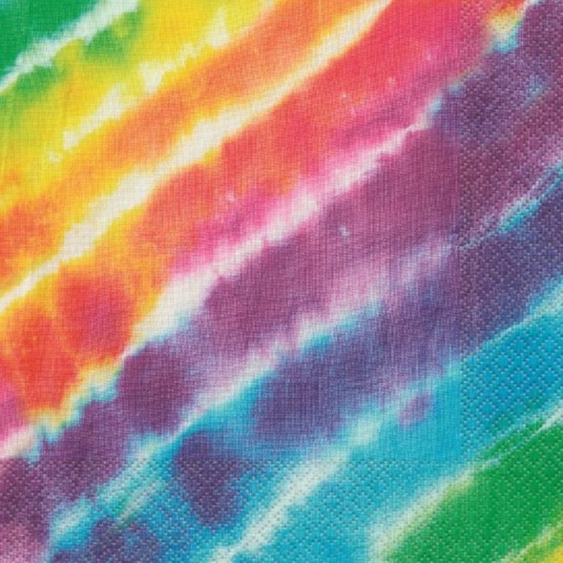 Tie Dye Party Napkins Pack of 16 Serviettes